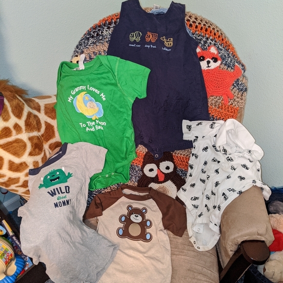 Carter's Other - **SOLD**7 Romper Bundle Baby 24 mo Great Condition
